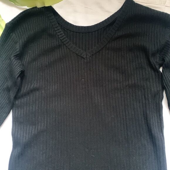 🌟RIBBED Knit Puff Long Sleeves Sweater Dress🌟 - Picture 2 of 12